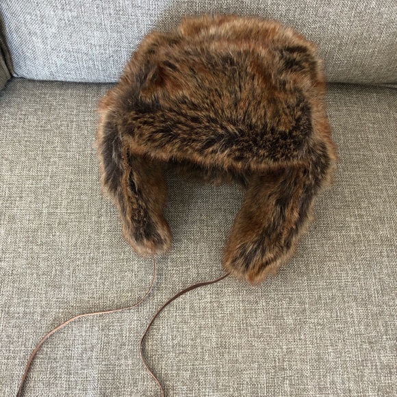 Restoration Hardware Faux Fur Trapper 